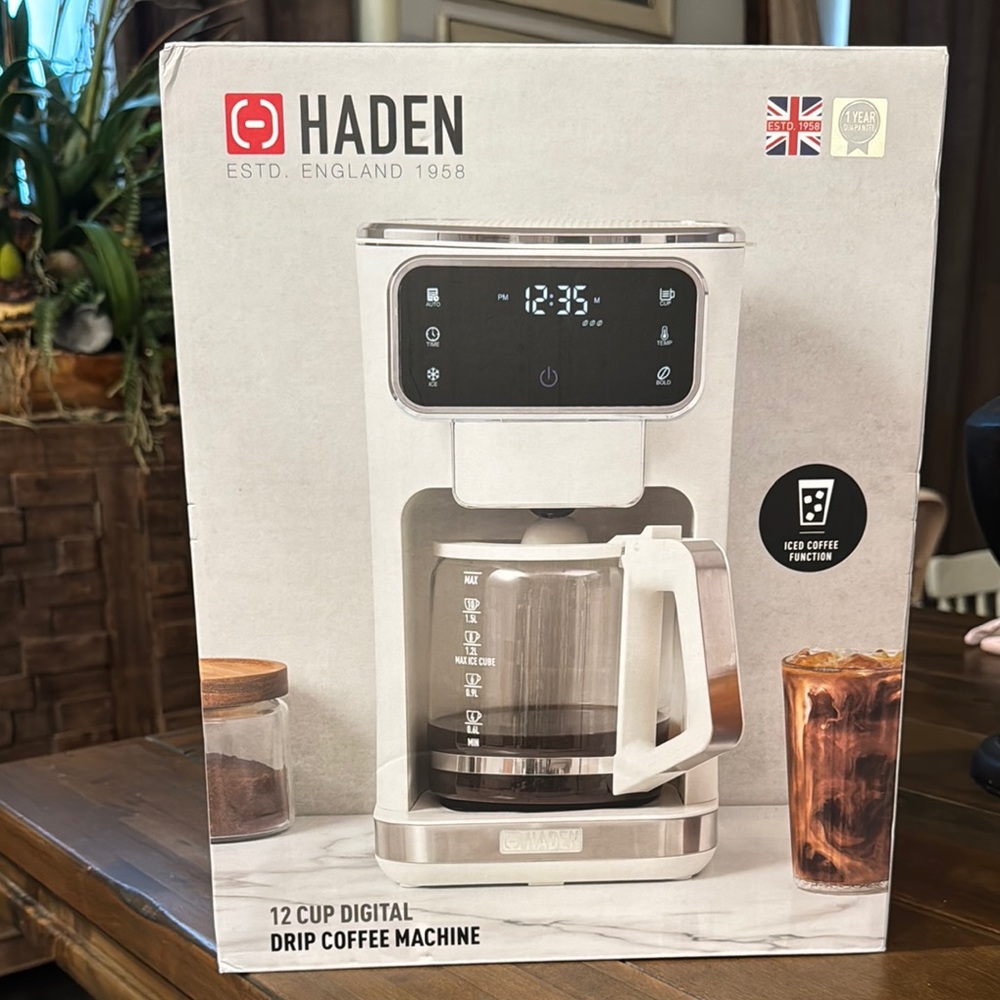 Haden 12 Cup Digital Drip Coffee Machine